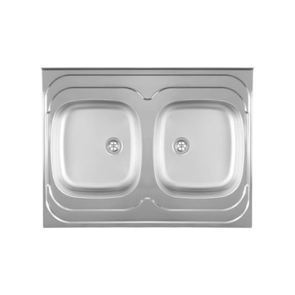 Metalac usadni sudoper STANDARD duplo Ø60
