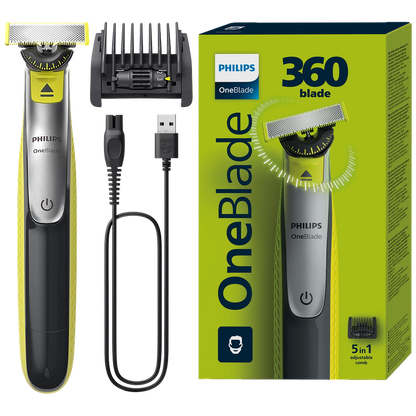 Philips brijač OneBlade 360 Face QP2734/23, do 60 min, IPX7