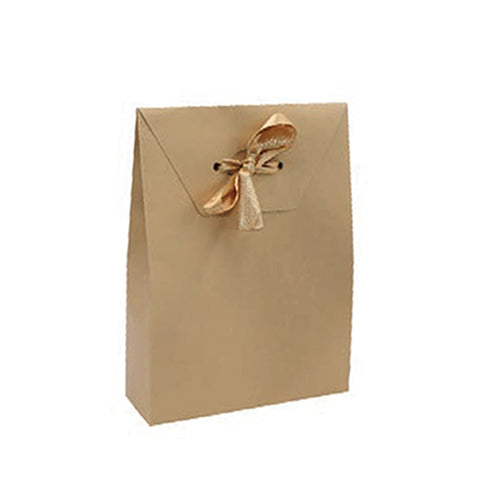 Gift bag, mini kesa ukrasna, zlatna, Vrabac