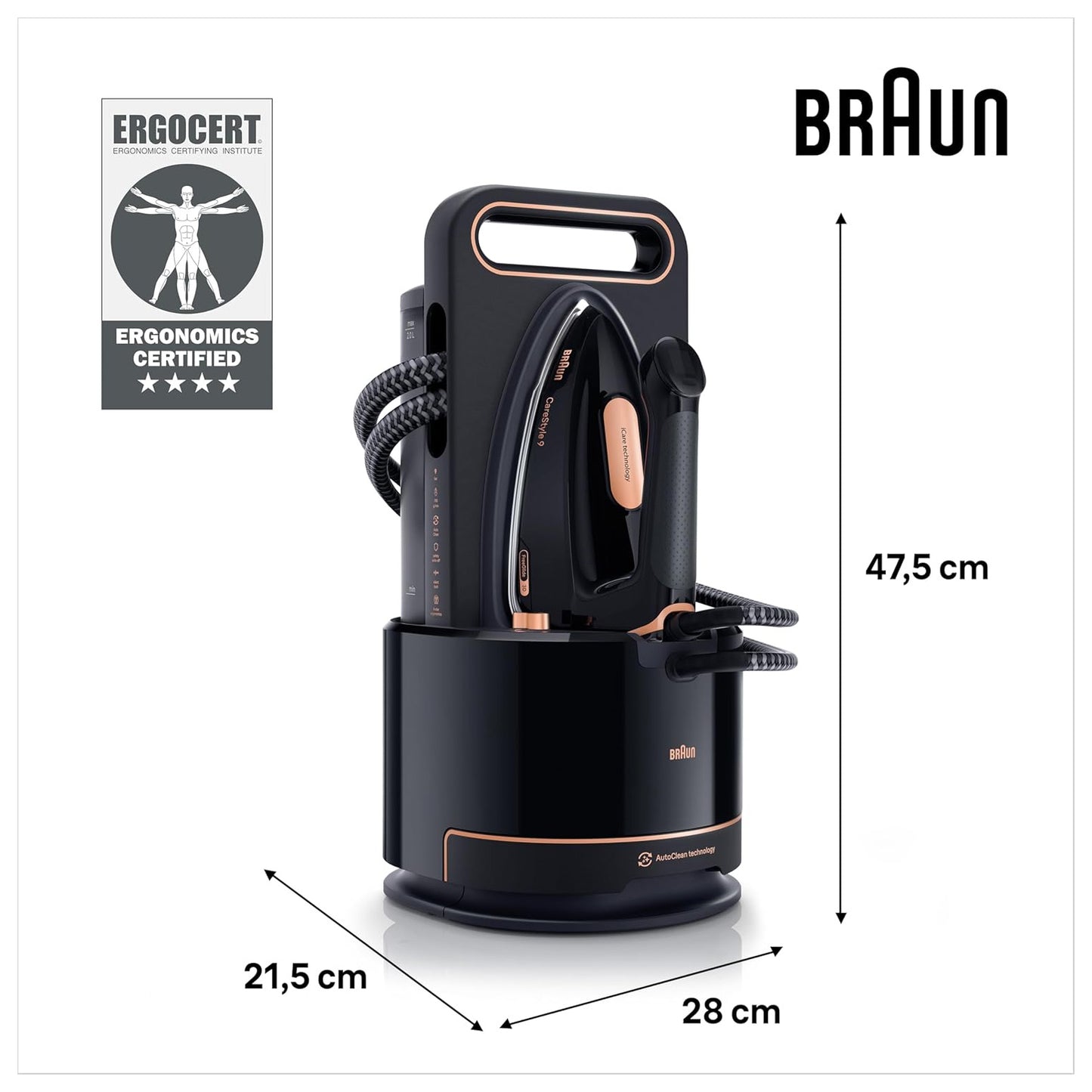 Braun CareStyle 9 IS9090 - Parna stanica 2700W 9 bara