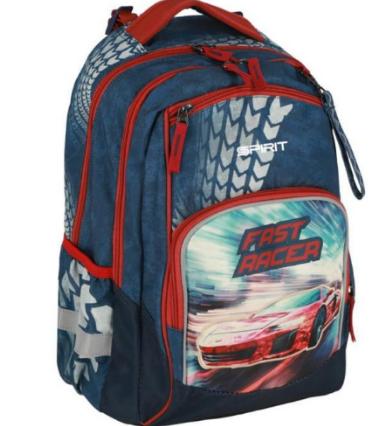Newbie TTS 410532, ranac 44 cm, Fast Racer 3D 410532, plavi