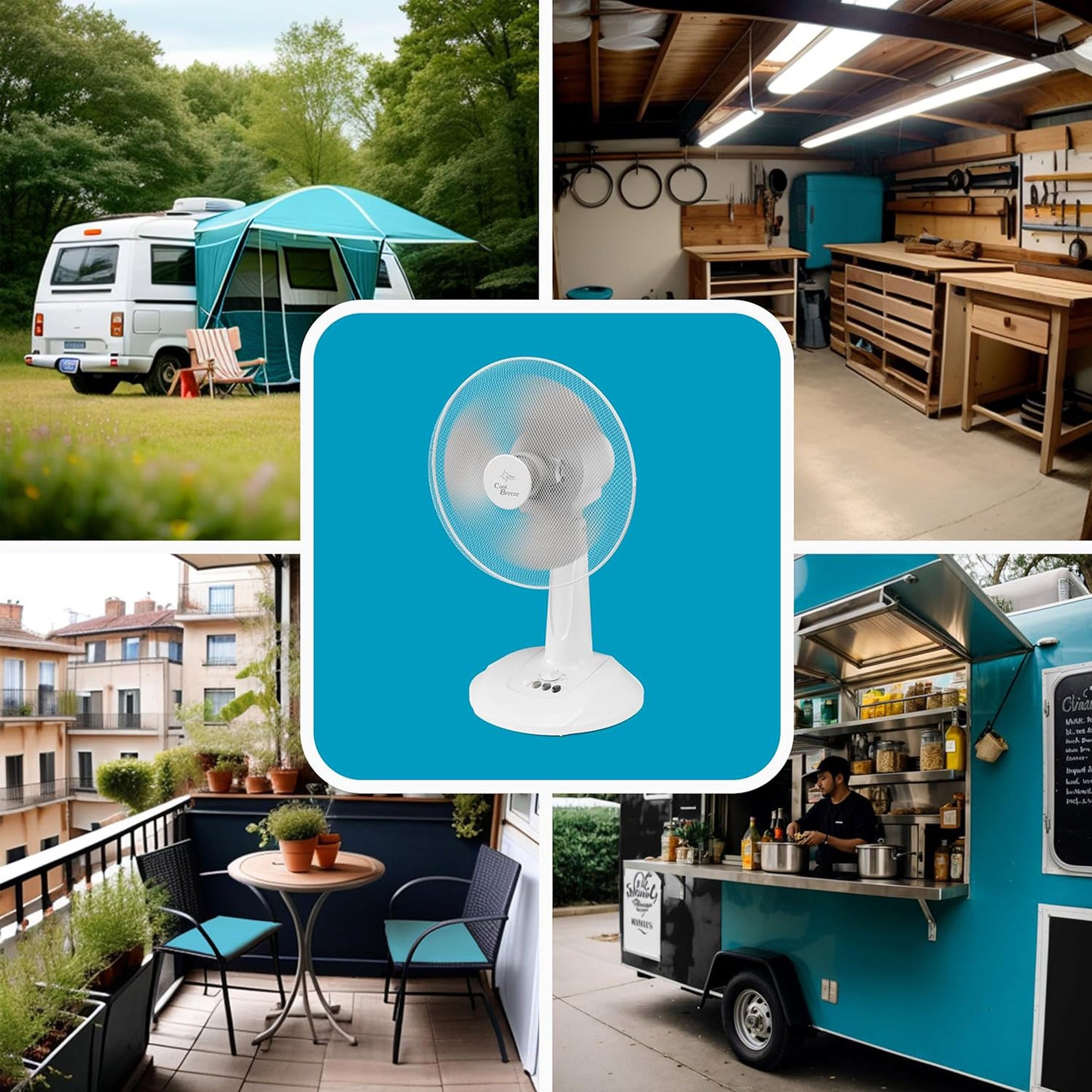 Suntec CoolBreeze 3000 TV – Stolni Ventilator 35W, 3 Brzine, Oscilacija 90°