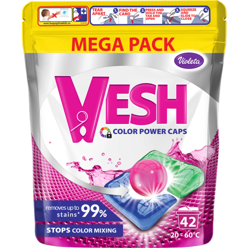 Violeta Vesh Kapsule za pranje veša Color power 42 pranja
