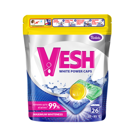 Violeta Vesh Kapsule Za Pranje Veša White Power 26 pranja