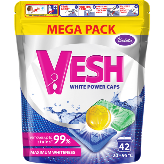 Violeta Vesh kapsule za pranje veša White power 42 pranja